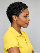 Lace front 13x4 pixie wig black curly