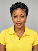 Lace front 13x4 pixie wig black curly