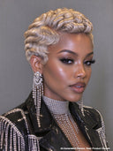 Lace front 13x4 pixie wig blonde quick weave