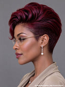 Lace front 13x4 pixie burgundy 99J# Quick weave