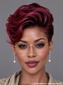 Lace front 13x4 pixie burgundy 99J# Quick weave