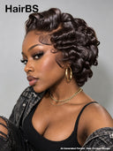 Pixie wig Lace front 13x4 brown for black woman