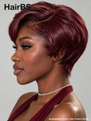 Lace front 13x4 Pixie wig 3 color options quick weave
