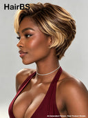 Lace front 13x4 Pixie wig 3 color options quick weave