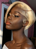 Lace front 13x4 Pixie wig blonde for black women