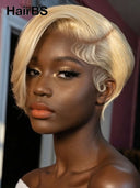 Lace front 13x4 Pixie wig blonde for black women