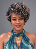 13x4 Lace front Pixie wig Salt and Pepper curly