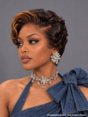 Lace front 13x4 pixie wig Quick weave highlight 