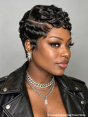 3 Colors Lace front 13x4 pixie wig quick weave