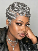 3 Colors Lace front 13x4 pixie wig quick weave
