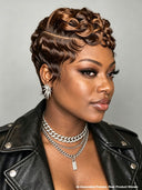 3 Colors Lace front 13x4 pixie wig quick weave