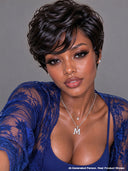 13x4 Lace front pixie wig straight