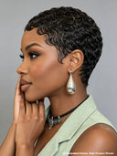 Lace front 13x4 pixie side part wig Quick weav