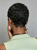 Lace front 13x4 pixie side part wig Quick weav