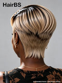 Lace front pixie straight color side part 