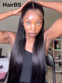 13x4 Lace Front Wig M-lagos hairline style straight black 100% Human Hair