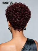 Wear & go machine made burgundy 99J# curly wave 