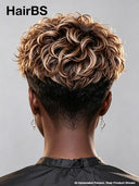 Ready to go Gluelesse wig curly wave honey highlight
