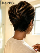 Wear to Go machine made Pixie wig salt and pepper