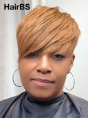 Ready to go honey pixie cut wig 100% Human Hair