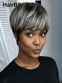 Wear to Go Salt and Pepper Pixie wig machine made
