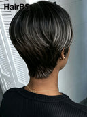 Wear to Go Salt and Pepper Pixie wig machine made