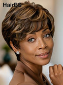Wear to Go quick weave Pixie wig machine made  