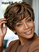 Wear to Go quick weave Pixie wig machine made  