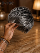 Wear to go pixie cut wig straight Salt And Pepper 