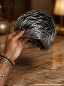 Wear to go pixie cut wig straight Salt And Pepper 