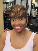 Ready in 10s Pixie wig striaght 4/27#