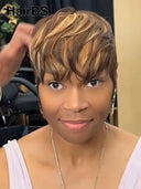 Ready in 10s Pixie wig striaght 4/27#