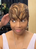 Ready in 10s Pixie wig striaght 4/27#