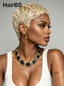 Wear to Go Gluelesse wig Pixie blonde for black woman