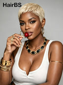 Wear to Go Gluelesse wig Pixie blonde for black woman