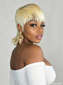 Mullet wig blonde straight Glueless for black women