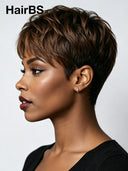 Wear to Go quick weave Pixie wig brown for black woman