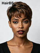Wear to Go quick weave Pixie wig brown for black woman