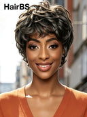 Wear to Go salt and pepper machine made Pixie wig