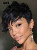 Ready to Go machine made pixie cut wig100% Human Hair