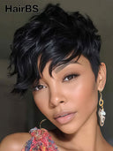 Ready to Go machine made pixie cut wig100% Human Hair