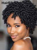 Ready to go Machine Made pixie afro black 100% Human Hair