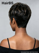 Glueless Pixie wig brown highlight for black woman 