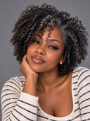 salt and pepper 13x4 lace front bob curly wig