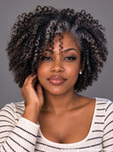 salt and pepper 13x4 lace front bob curly wig