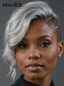 Topper Unit quick weave gray salt and pepper 100% Human Hair ( NOT A WIG)