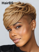 Topper Unit quick weave honey 100% Human Hair ( NOT A WIG)