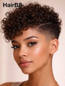 Topper Unit Machine made curly wig 100% Human Hair ( NOT A WIG)