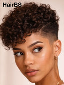 Topper Unit Machine made curly wig 100% Human Hair ( NOT A WIG)