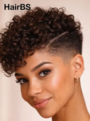 Topper Unit Machine made curly wig 100% Human Hair ( NOT A WIG)